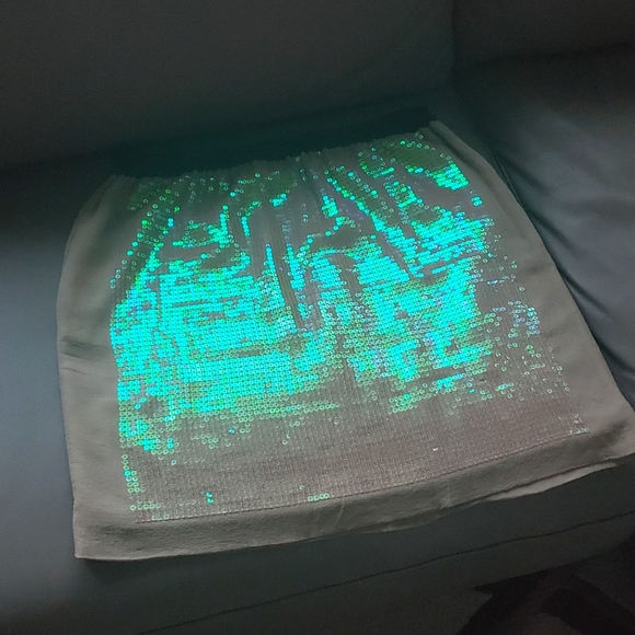 ๐ 2X HOST PICK ๐ BCBG MaxAzria Sequins Silk Skirt - Picture 14 of 15